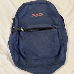 Jansport Navy Blue Backpack Bag